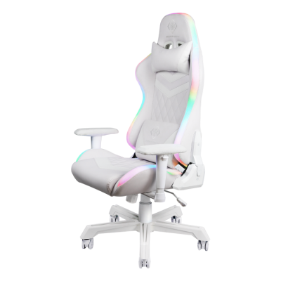 Deltaco Gaming καρέκλα White Line RGB, white GAM-080-W