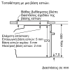 Bosch Φούρνος άνω Πάγκου 71lt χωρίς Εστίες Π59.4εκ. Inox HBA534ES0