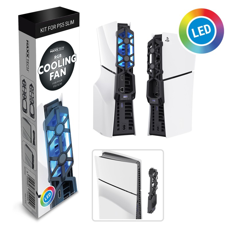 Maxx Tech RGB Cooling Fan για PS5 Slim MXT-SF-PS5