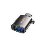 Joyroom Αντάπτορας USB-A Θηλυκό σε Type C Αρσενικό Γκρι Μαύρος (S-H151 Black)