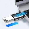 Joyroom Αντάπτορας USB-A Θηλυκό σε Type C Αρσενικό Γκρι Μαύρος (S-H151 Black)