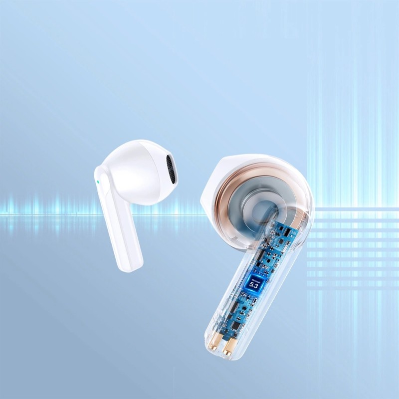 Joyroom Ακουστικά True Wireless ENC IPX4 Bluetooth 5.3 Λευκά JR-TL11-WH
