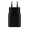 Deltaco Φορτιστής Τοίχου, 1x USB-C PD 20W Μαύρος USBC-AC151