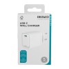 Deltaco Φορτιστής Τοίχου, 1x USB-C PD 20W Λευκός USBC-AC152