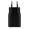 Deltaco Φορτιστής Τοίχου, 1x USB-A 18 W, 1x USB-C PD 20 W, Μαύρος USBC-AC153