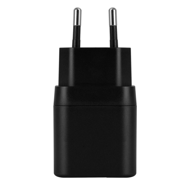 Deltaco Φορτιστής Τοίχου, 1x USB-A 18 W, 1x USB-C PD 20 W, Μαύρος USBC-AC153