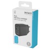 Deltaco Φορτιστής Τοίχου, 1x USB-A 18 W, 1x USB-C PD 20 W, Μαύρος USBC-AC153
