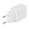 Deltaco Φορτιστής Τοίχου, 1x USB-A 18 W, 1x USB-C PD 20 W, Λευκός USBC-AC154