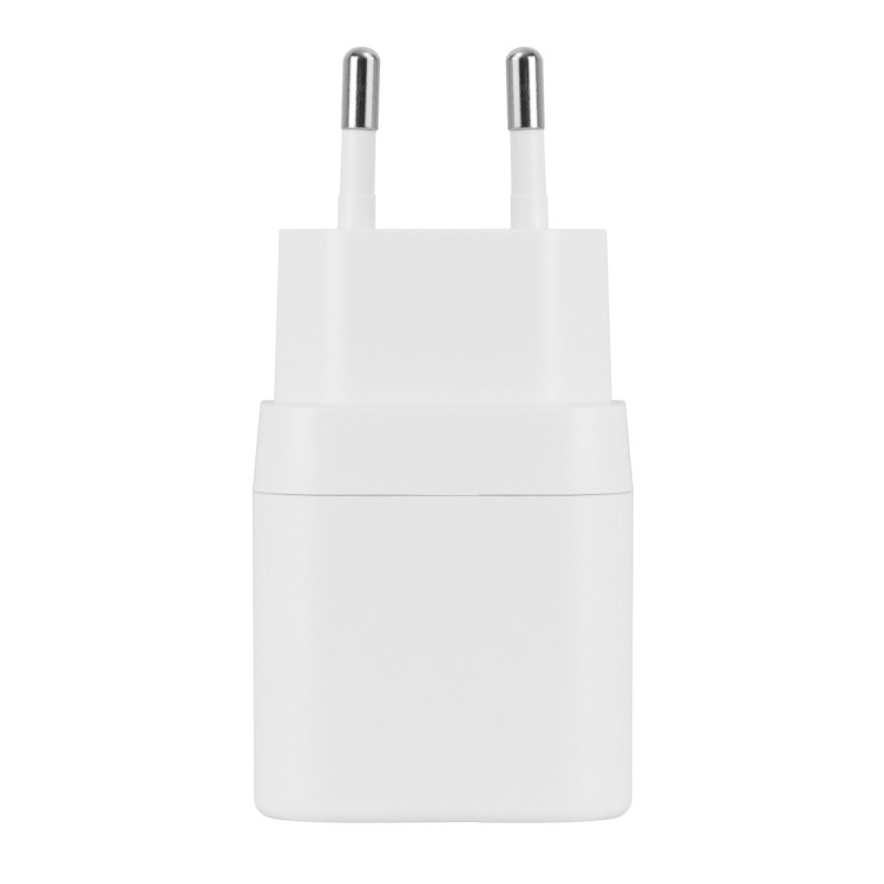 Deltaco Φορτιστής Τοίχου, 1x USB-A 18 W, 1x USB-C PD 20 W, Λευκός USBC-AC154