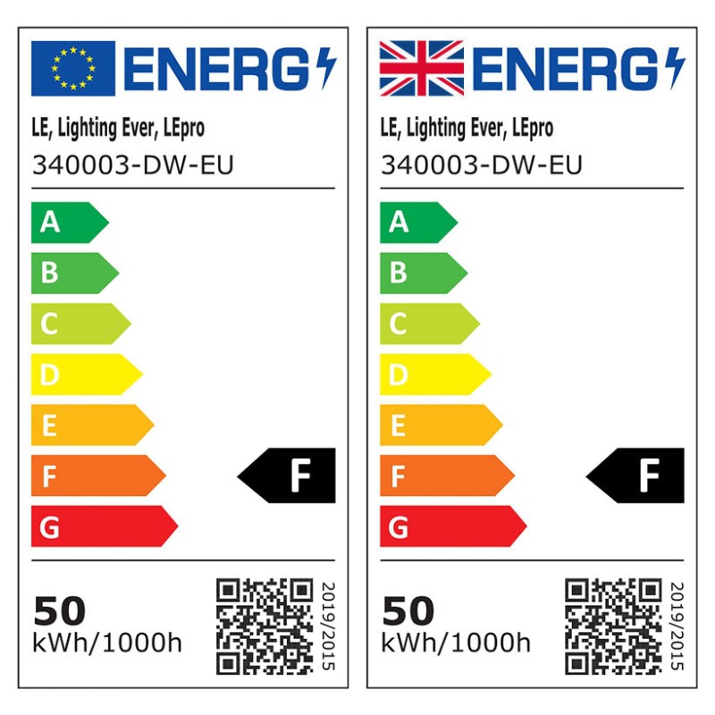 Lepro Στεγανός Προβολέας 50W Λευκό 5000K 220-240V με Ελεύθερο Άκρο PR340003-DW-EU