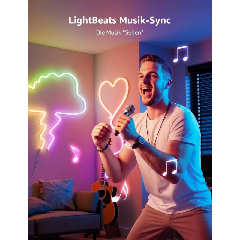 Lepro AI Smart Ταινία LED RGB IP65 Neon Strip 6m N1-6-EU