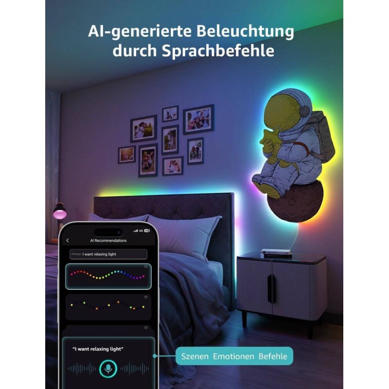 Lepro AI Smart Ταινία LED RGB 10m S1-10-EU