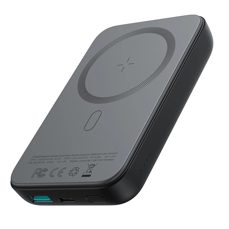 Joyroom MagSafe Power Bank 10000mAh 20W με Θύρα USB-A και Θύρα USB-C Power Delivery Μαύρο JR-W020