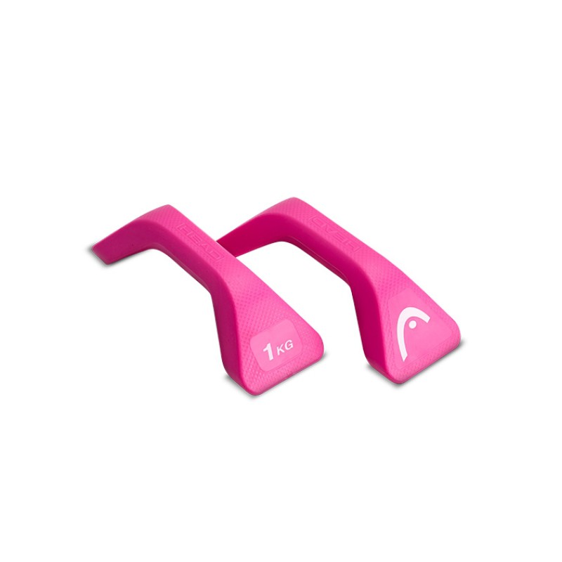 HEAD Βαράκια/Χειρολαβές για Push ups Σετ 2 x 1kg Ροζ HA188-2