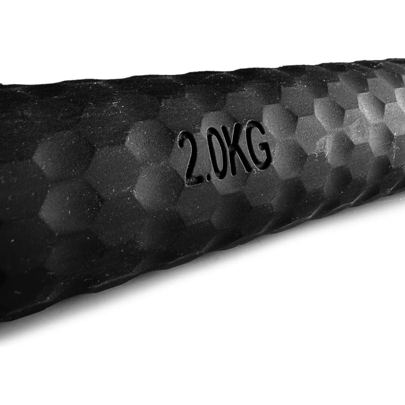 HEAD Βαράκια Dumbbell Σιλικόνης Σετ 2 x 2kg Μαύρο HA725-4K