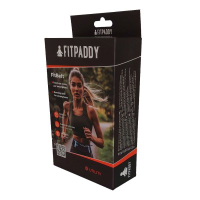 FITPADDY Τσαντάκι Μέσης για Τρέξιμο Μαύρο FITBELTBK