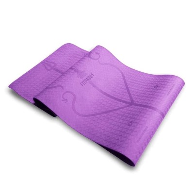 FITPADDY Στρώμα Γυμναστικής Yoga/Pilates 183x61x0.6cm TPE Μωβ MAT01VL