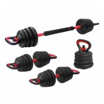 FITPADDY Αλτήρες Σετ με Μπάρα Συνολικού Βάρους 15kg BELLKIT15