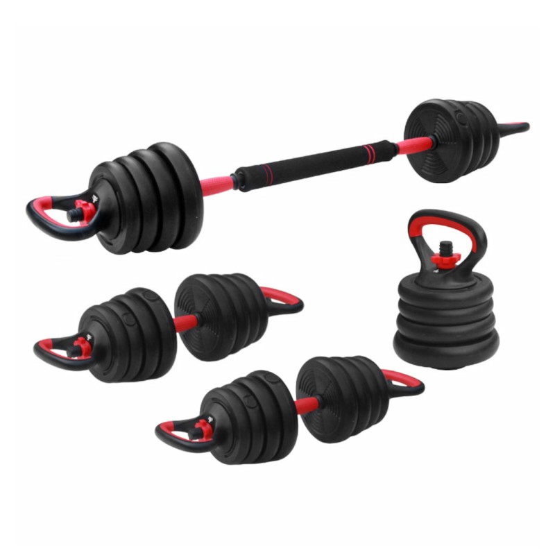 FITPADDY Αλτήρες Σετ με Μπάρα Συνολικού Βάρους 15kg BELLKIT15