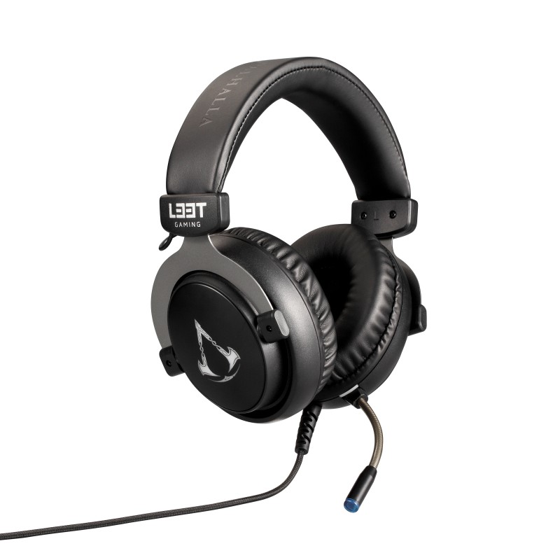 L33T Assassin's Creed Valhalla Gaming Headset Ενσύρματα 2,1μ RGB 3,5mm Μαύρα 1830141