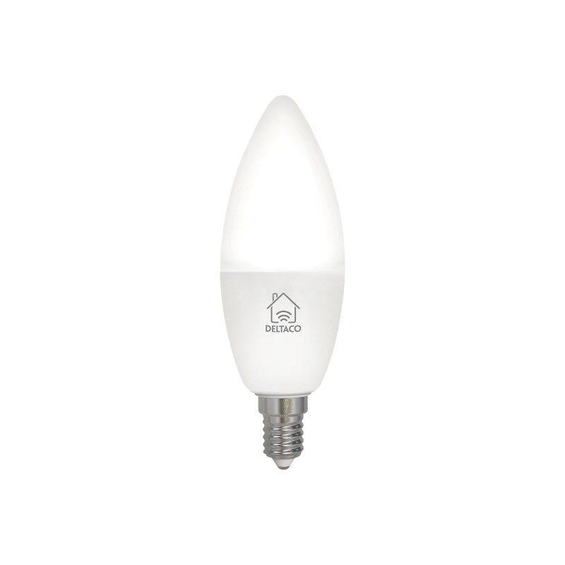 Deltaco Smart Home E14 Λάμπα 4.5W Dimmable 2700-6500K Λευκό SH-LE14CCTC