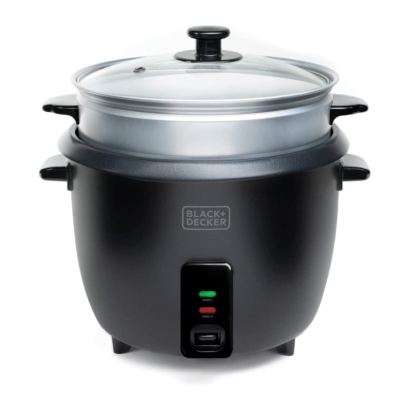 Black & Decker Rice Cooker 700W BXRC1800E με Χωρητικότητα 1.8lt Μαύρος ES9680120B