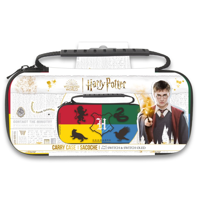Freaks and Geeks Hardcase Θήκη Μεταφοράς XL για Nintendo Switch Harry Potter 4 Houses Πολύχρωμη 299254