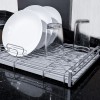 Moonstone Στεγνωτήρας Νεροχύτη από Διατομίτη ILUKA 8x30x39.5cm Γκρι/Ασημί MOO-EGOUT-ILUKA-SIL
