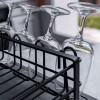 Moonstone Στεγνωτήρας Νεροχύτη από Διατομίτη FRAMMA 14x29x60cm Σκούρο Γκρι/Μαύρο MOO-EGOUT-FRAMMA-BK