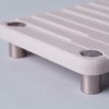 Moonstone Στεγνωτήρας Νεροχύτη από Διατομίτη BOORI 24x9.5x2.2cm Λευκό MOO-BOORI-WH