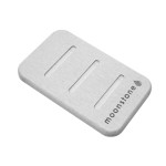 Moonstone Σαπουνοθήκη από Διατομίτη DIATOMITE 12.6x8x0.9 cm Ανοιχτό Γκρι MOO-SOAP-GY