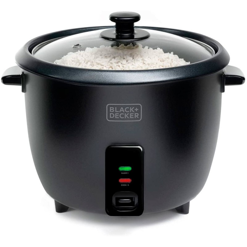 Black & Decker Rice Cooker 700W BXRC1800E με Χωρητικότητα 1.8lt Μαύρος ES9680120B