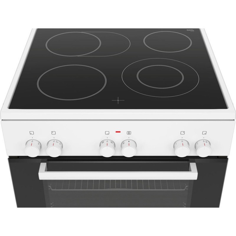 Bosch Κουζίνα 66lt με Κεραμικές Εστίες Π60εκ. Λευκή HKA090220