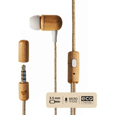 ENERGY SISTEM Ενσύρματα Ακουστικά Eco Cherry Wood 45042