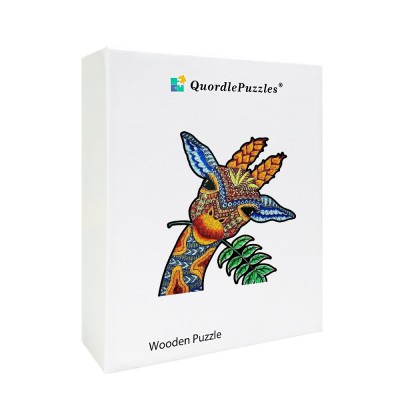 Quordlepuzzles Ξύλινο Puzzle Καμηλοπάρδαλη Πολύχρωμη MEDIUM 35x35cm 120-160 Κομμάτια T929-M(C)