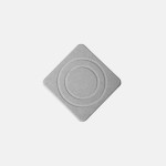 Moonstone Σουβέρ Τετράγωνο από Διατομίτη ALBA 9.8x9.8x0.9cm Ανοιχτό Γκρι MOO-COASTALBA-GY