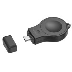 Deltaco Apple Watch Mini Charger, Travel charger, Type C Μαύρο AWC-102