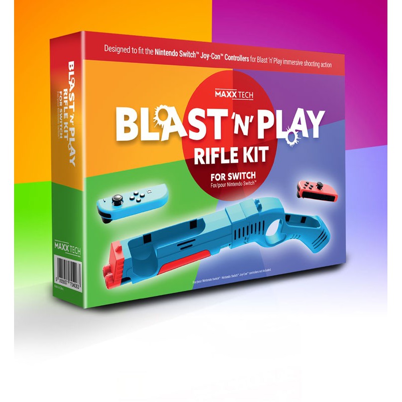 Maxx Tech Blast 'n' Play Rifle Kit για Nintendo Switch MXT-RIFLEKIT