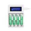 Deltaco Ultimate 4x Μπαταρίες AAA με Φορτιστή Μπαταριών Ni-Mh USB, AA/AAA 5V/2A Max Ecolabel C704A4-4xAAA