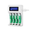 Deltaco Ultimate 4x Μπαταρίες AAA με Φορτιστή Μπαταριών Ni-Mh USB, AA/AAA 5V/2A Max Ecolabel C704A4-4xAAA