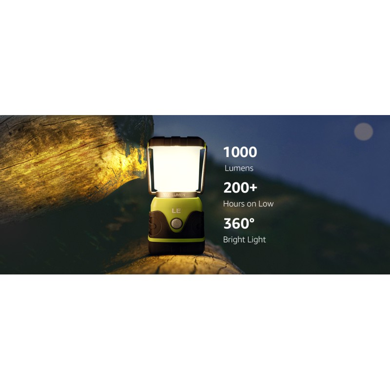 Lepro LED Λάμπα Μπαταρίας για Κάμπινγκ IP44 1000lm 8.8x9.5x18.4cm 3300002