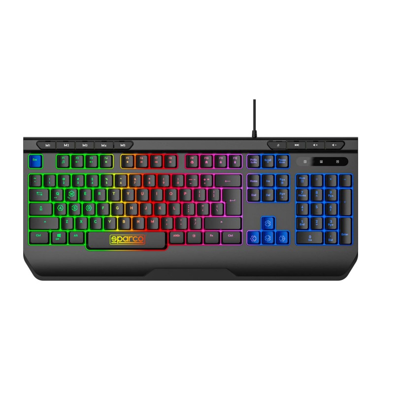 Sparco Gaming Kit POLEPOSITION 4in1 Σετ Πληκτρολόγιο US, Ποντίκι, Headset, Mousepad, SPGAMEKITPRO