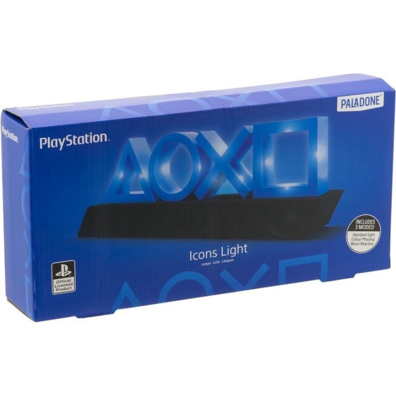 Paladone Διακοσμητικό Φωτιστικό LED Playstation PS5 Icons Λευκό PP7918PS