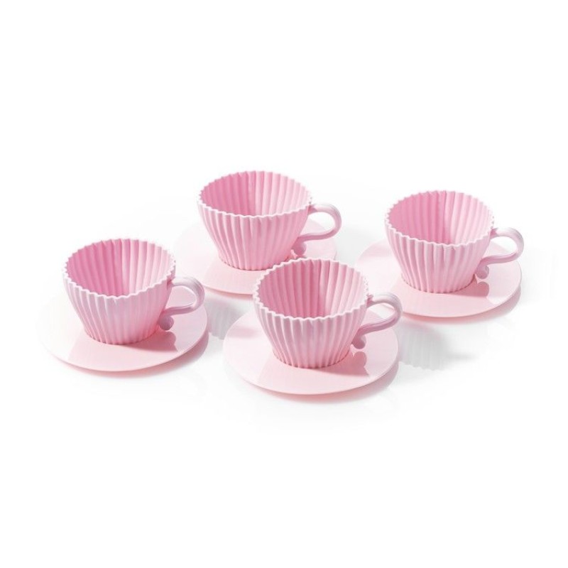 Gadget Master Θήκη cupcakes σε σχήμα φλιτζανιού ροζ