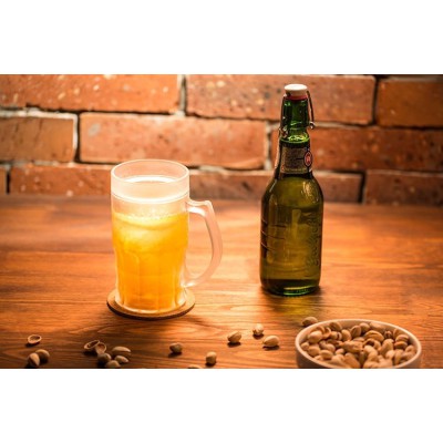 Gadget Master Ποτήρι μπύρας που παγώνει 400ml -golden