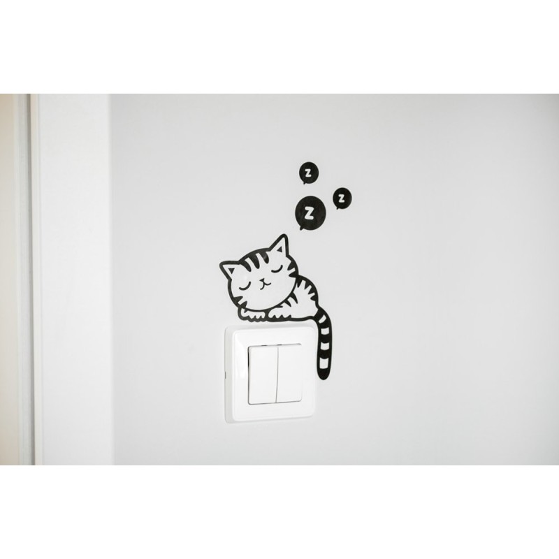 Gadget Master Αυτοκόλλητο Sleepy Kitty Cat