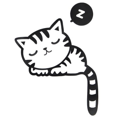 Gadget Master Αυτοκόλλητο Sleepy Kitty Cat