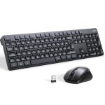 Ugreen MK006 Ασύρματο Σετ Πληκτρολόγιο & Ποντίκι Αγγλικό US Μαύρο 15720