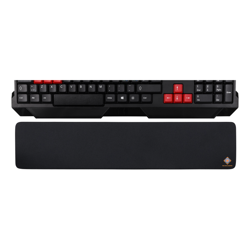 Deltaco Gaming Στήριγμα Καρπού Large 440x95x18mm Μαύρο GAM-003