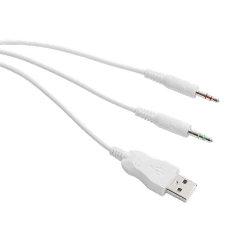 Deltaco Gaming ακουστικά White Line WH85,57mm drivers,white GAM-030-W